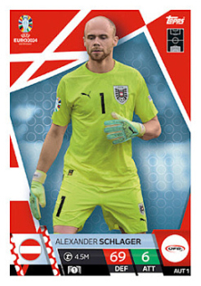 Alexander Schlager Austria Topps Match Attax EURO 2024 #AUT1